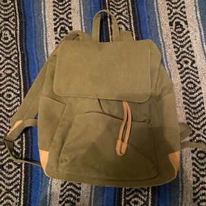 Universal Thread Green & Tan Bookbag